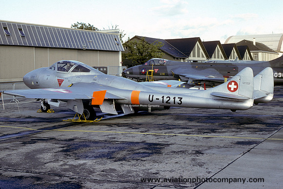Swiss Air Force De Havilland Vampire T.55 U-1213 (1986)