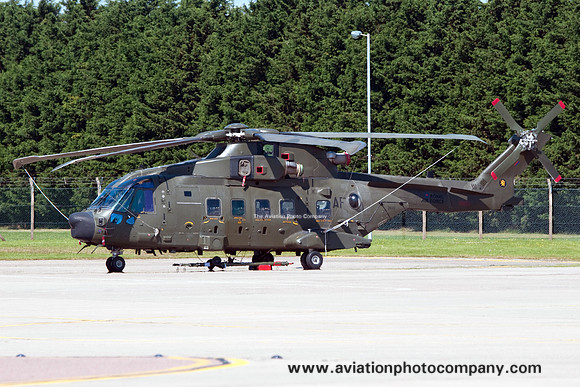 RAF 28 Squadron Westland Merlin HC.3A ZK001/AF at the Waddington Airshow (2014)