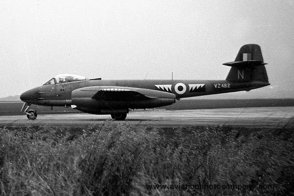 RAF 610 Squadron Gloster Meteor F.8 VZ482/N (1956)