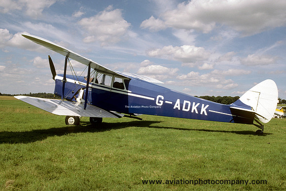 British Civil De Havilland DH87B Hornet Moth G-ADKK (1987)