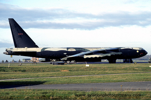USAF 7 BW Boeing B-52D 55-0070 at RAF Fairford (1981)
