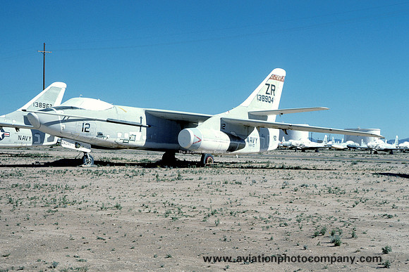 US Navy Douglas A-3A 138904 stored at MASDC Davis Monthan (1976)