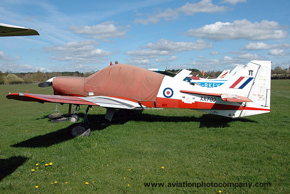 Ex RAF SAL Bulldog T.1 XX702/G-CBCR at Egginton (2014)