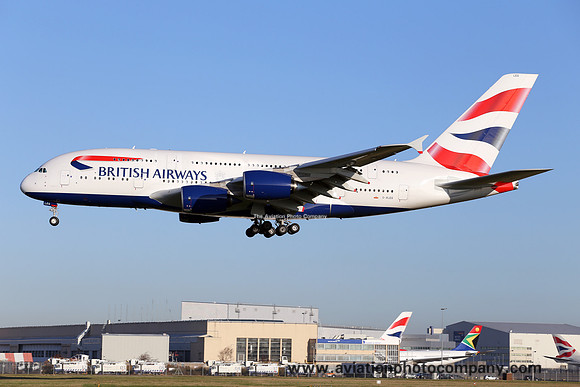 British Airways Airbus A380-800 G-XLEG at London Heathrow (2015)