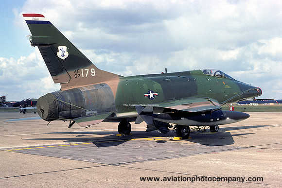 USAF Indiana ANG 113 TFS North Amercian F-100D Super Sabre 56-3179 deployed to RAF Lakenheath (1976)