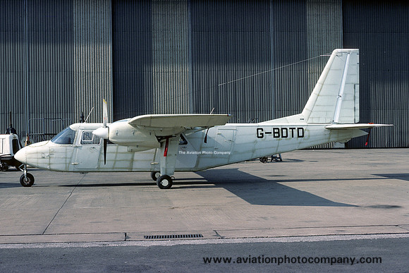 Britten-Norman BN-2A-21 Islander G-VBDTD at East Midlands (1977)