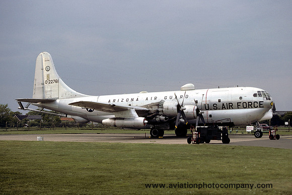 USAF Arizona ANG 197 ARS Boeing KC-97L 52-2761 at RAF Mildenhall (1976)