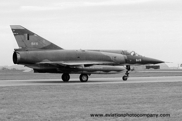 Belgian Air Force Dassault Mirage 5BA BA-15 (1975)