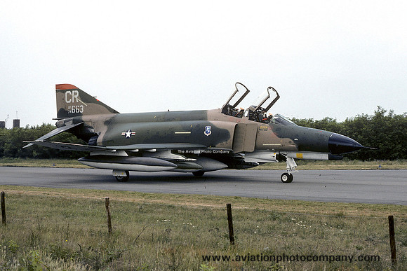 USAF 32 TFS McDonnell F-4E Phantom 74-0663/CR