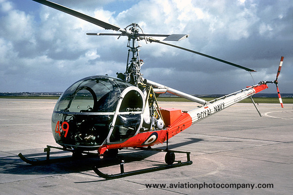 Royal Navy 705 Squadron Hiller HTE-2 XS703/49