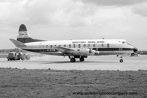 British Midland Vickers Viscount G-AZNB (1977)
