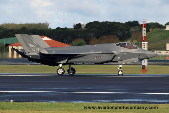 Norwegian Air Force Lockheed F-35A 5747 at Lajes (2024)