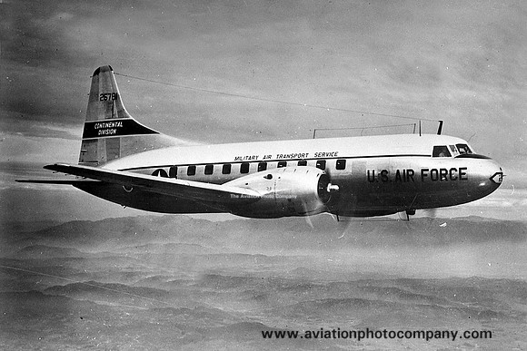 USAF Continental MATS Convair C-131A 52-57821 Air to Air