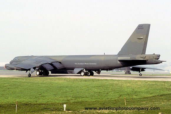 USAF 42 BW Boeing B-52G Stratofortress 59-2565 at RAF Fairford (1985)
