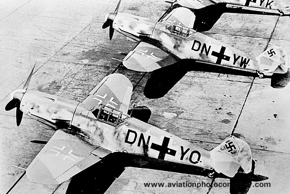 German Air Force Messerschmitt Bf109G-1 DN+YO