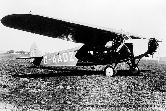 Maryland Free State Fokker F.VIIB G-AADZ