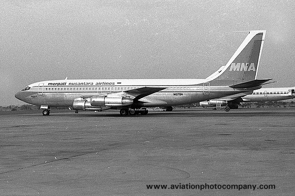 Merpati Nusantara Airlines Boeing 707-100B N107BN (1977)