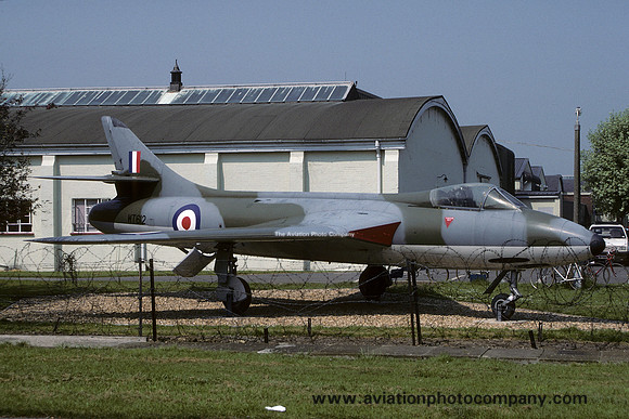 RAF Hawker Hunter F.1 WT612 displayed at Henlow (1989)
