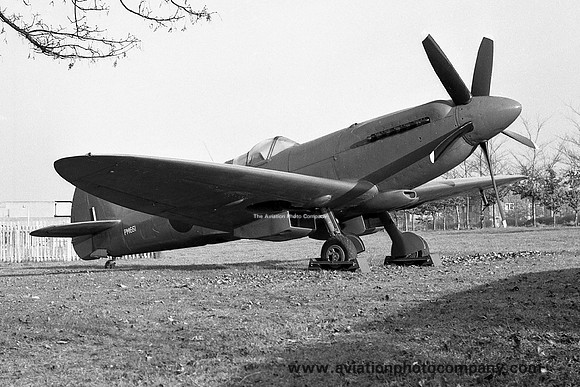RAF Supermarine Spitfire PR.19 PM651 displayed at Andover (1961)