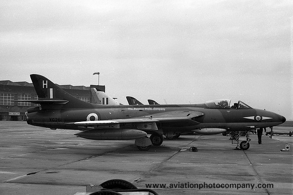 RAF 1 Squadron Hawker Hunter FGA.9 XG261 at RAF Stradishall (1960)