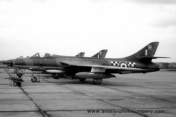 RAF 43 Squadron Hawker Hunter FGA.9 XG261/H at RAF Stradishall (1960)
