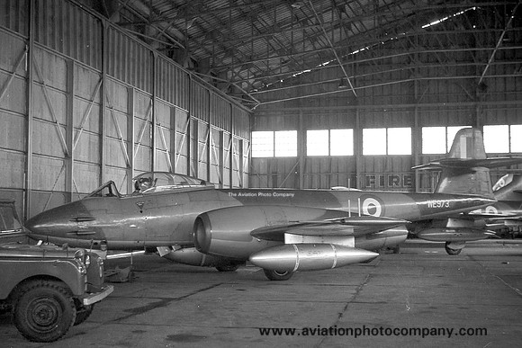 RAF Acklington Station Flight Gloster Meteor F.8 WE973 (1960)
