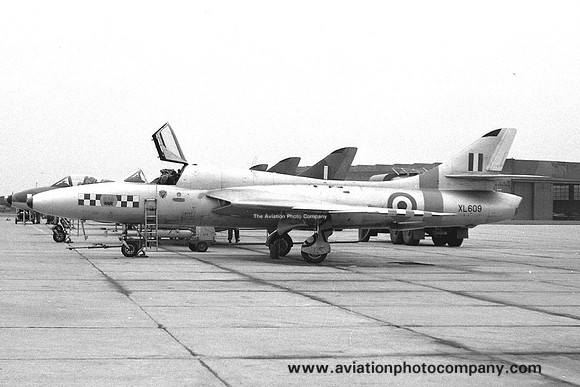 RAF 56 Squadron Hawker Hunter T.7 XL609 at RAF Stradishall (1960)