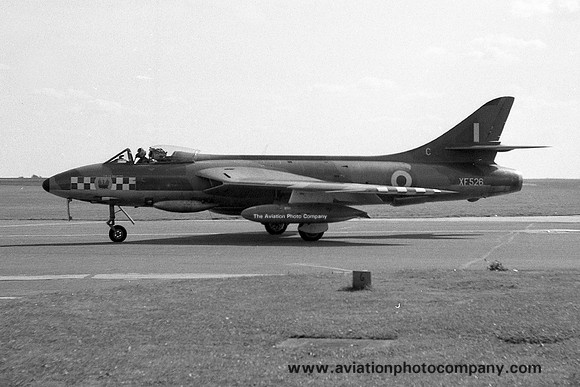 RAF 56 Squadron Hawker Hunter F.6 XF526/C at RAF Stradishall (1960)