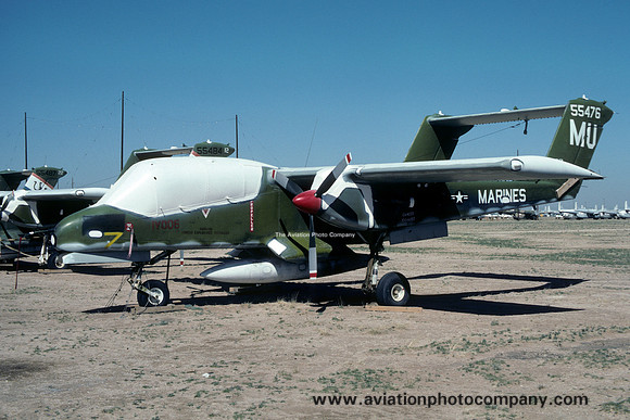USMC VMO-4 North American OV-10A Bronco 155476 stored at MASDC Davis Monthan (1977)