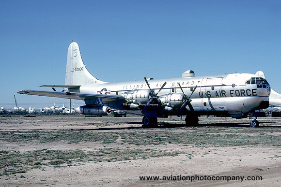 USAF Illinois ANG 108 ARS Boeing KC-97L 52-0900 stored at MASDC Davis Monthan (1977)