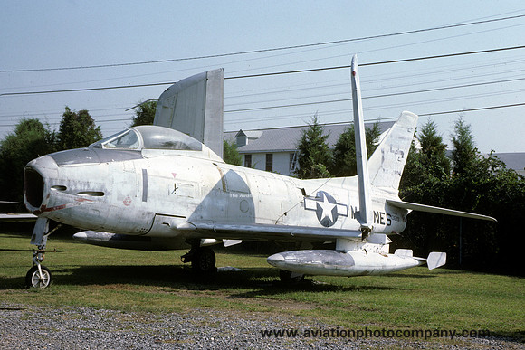 USMC North American F-1C 136119 displayed at Quantico (1982)