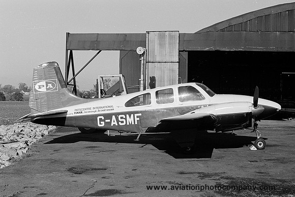 Fenair Patscentre International Beech Travel Air G-ASMF (1977)