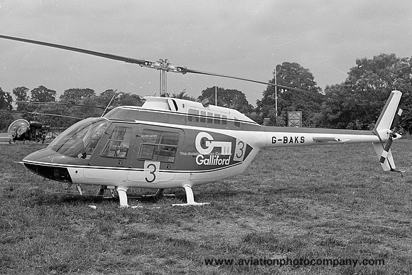 Galliford Bell 206 Jet Ranger G-BAKS