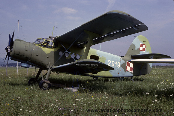 Polish Air Force Antonov An-2 2919 at Graz (1986)