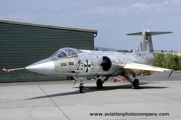 West German Air Force Lockheed F-104G 23+51 (1986)