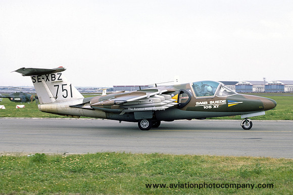 SAAB 105XT SE-XBZ at the Paris Air Show (1969)