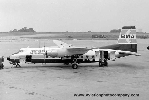 British Midland Handley Page Herald G-ATIG (1976)