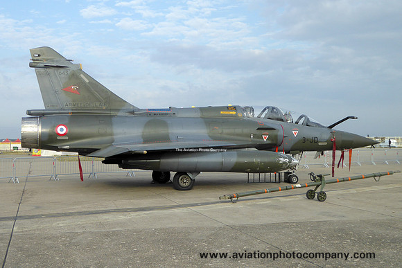 French Air Force 3 EC Dassault Mirage 2000D 643/3-JD at the Istres Air Show (2016)