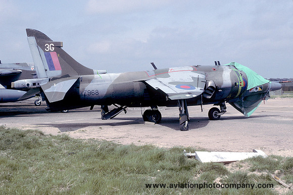 RAF 233 OCU HS Harrier GR.3 XZ968 stored at RAF Marham (1994)