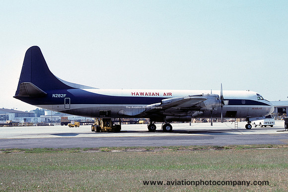 Hawaiian Air Lockheed L-188C Electra N282F (1977)