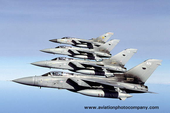 RAF Panavia Tornado F.3 Four Ship Formation (2002)