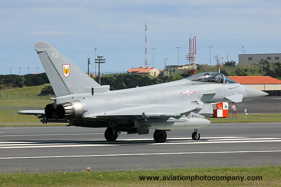 RAF 1 Squadron BAE Typhoon FGR.4 ZK341/DF at Lajes (2015)
