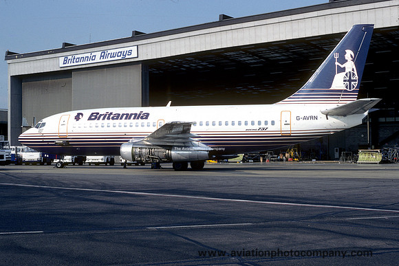 Britannia Airways Boeing 737-200 G-AVRN (1984)