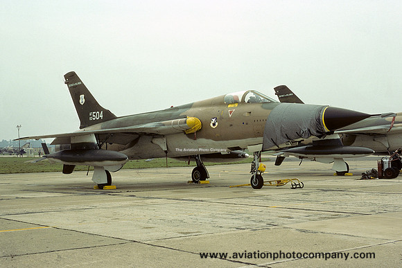 USAF DC ANG 121 TFS Republic F-105D 60-0504 at RAF Lakenheath for Exercise Autumn Forge - Coronet Fife (1976)