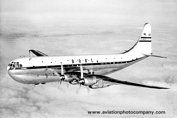 BOAC Boeing 377 G-AKGH Air to Air
