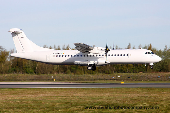 Stobart Air ATR-72-600 EI-FMK at Manchester IAP (2016)