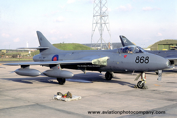 Royal Navy FRADU Hawker Hunter GA.11 WT744/VL868 (1985)