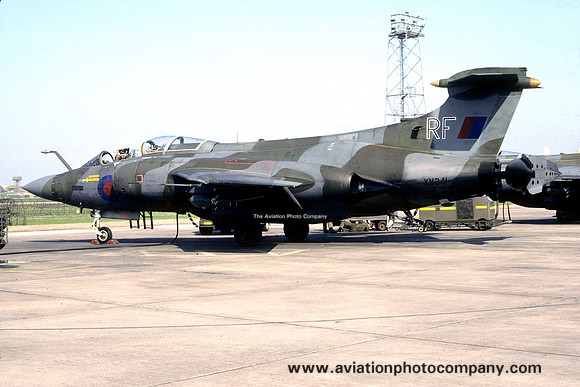 RAF 12 Squadron Blackburn Buccaneer S.2 XV341/RF at RAF Lossiemouth (1985)