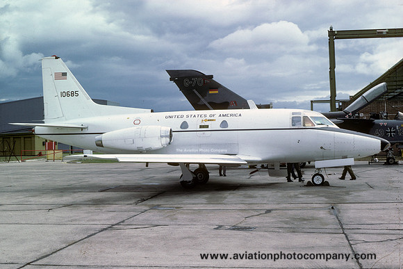 USAF 7005 ABS North American T-39A 61-0685 at RAF Lossiemouth (1984)