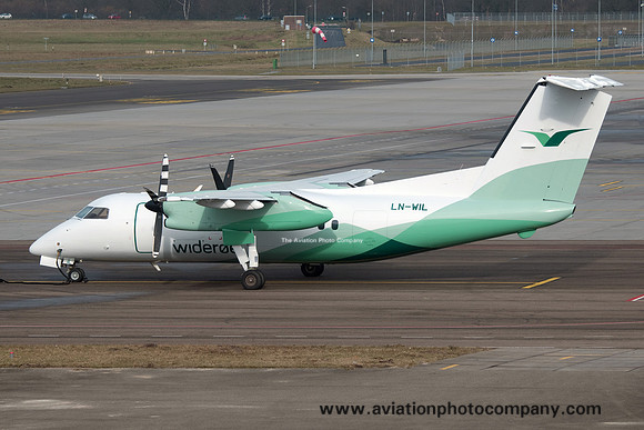 Wideroe DHC-8-100 LN-WIL at Eindhoven (2015)